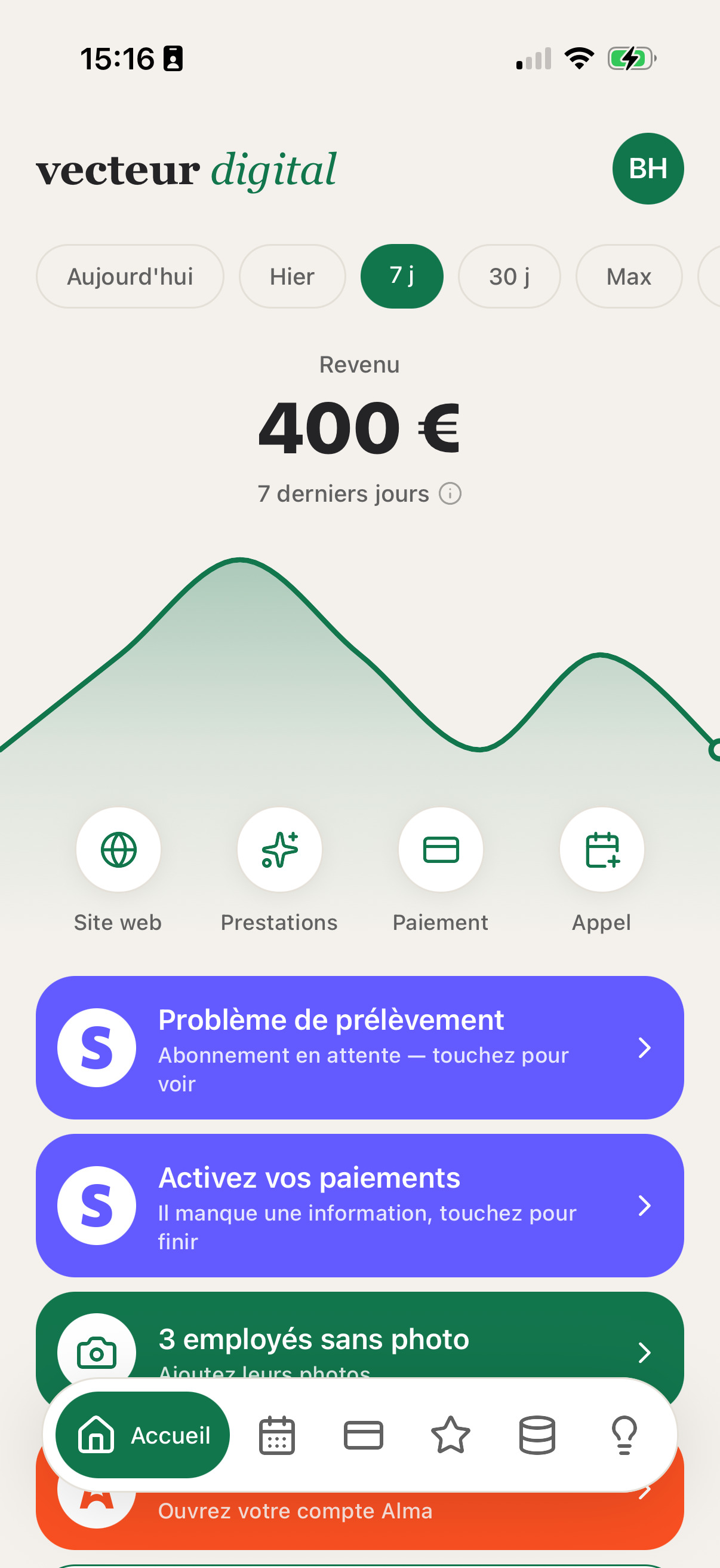 Application mobile de suivi des performances